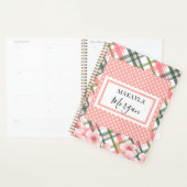 Pastel Spring Plaid Gepersonaliseerde Planner (Display)
