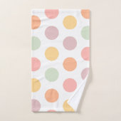 Pastel Spring Polka-Stippen Bath Towels Bad Handdoek (Handdoek)