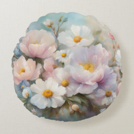 Pastel Spring Round Pillow Rond Kussen