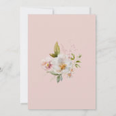 Pastel Spring Wildflower Bridal Shower Invitation Kaart (Achterkant)