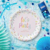 Pastel Sprinkels Verjaardag Papieren Bordje (Feest)