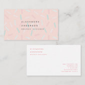 Pastel Sprinkles Licht Roze Visitekaartje (Voorkant / Achterkant)