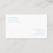 Pastel Sprinkles Mint Groen Visitekaartje (Achterkant)