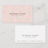 Pastel Sprinkles Roze Mama Visitekaartje (Voorkant / Achterkant)