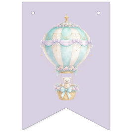 Pastel Sprookje Eerste Verjaardag Wimpel Banner