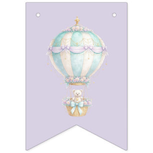 Pastel Sprookje Eerste Verjaardag Wimpel Banner
