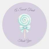 Pastel Sprookjes Zoete Behandeling Favor Sticker (Voorkant)