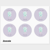Pastel Sprookjes Zoete Behandeling Favor Sticker (Vel)