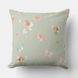 Pastel Sprookjesachtig Motief Cute Vlinder Babykam Kussen