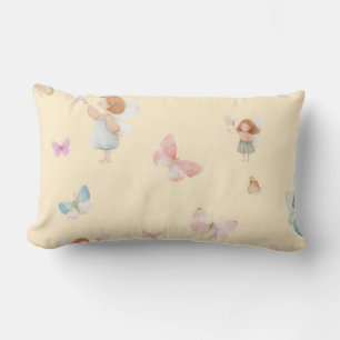 Pastel Sprookjesachtig Motief Cute Vlinder Babykam Kussen