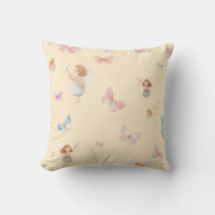 Pastel Sprookjesachtig Motief Cute Vlinder Babykam Kussen