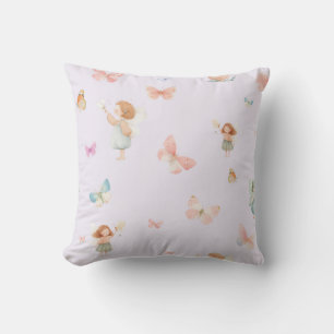 Pastel Sprookjesachtig Motief Cute Vlinder Babykam Kussen