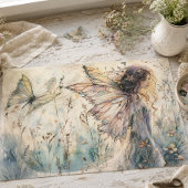Pastel Sprookjesweide Vlinder & Bloemendecoupage Tissuepapier