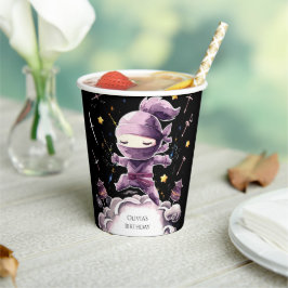 Pastel Spy Ninja Verjaardag Papieren Bekers