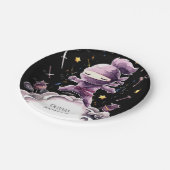 Pastel Spy Ninja Verjaardag Papieren Bordje (Gekanteld)