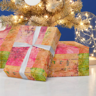 Pastel Squares Matte Wrapping Papier