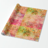 Pastel Squares Matte Wrapping Papier (Uitgerold)