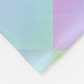 Pastel Squares Patroon Fleece Deken (Hoek)