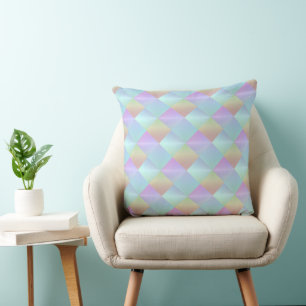 Pastel Squares Patroon Kussen