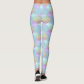 Pastel Squares Patroon Leggings (Achterkant)