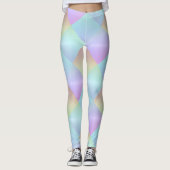 Pastel Squares Patroon Leggings (Voorkant)