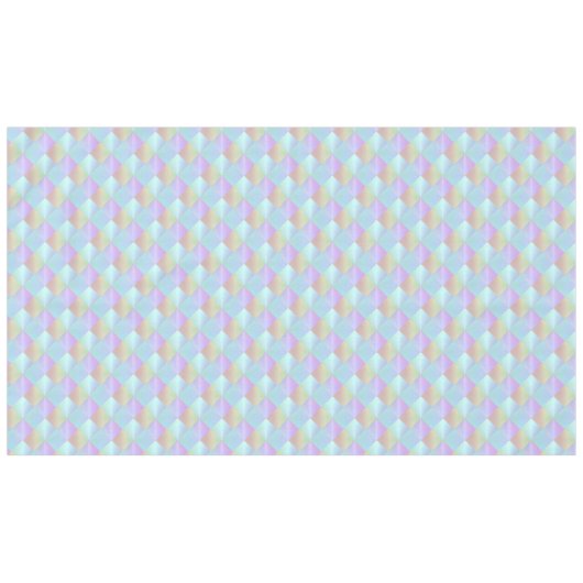 Pastel Squares Patroon Tafelkleed (Voorkant (Horizontaal))