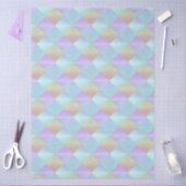 Pastel Squares Pattern Tissuepapier (Craft)