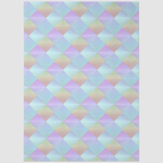 Pastel Squares Pattern Tissuepapier (Voorkant)