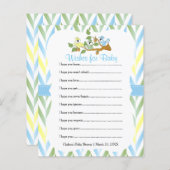 Pastel Squirrel Baby Boy Shower - Vernissen (Voorkant / Achterkant)