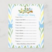 Pastel Squirrel Baby Boy Shower - Vernissen (Voorkant)