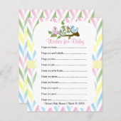 Pastel Squirrel Baby Girl Shower (Voorkant / Achterkant)