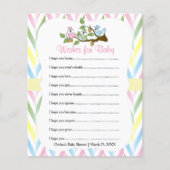 Pastel Squirrel Baby Girl Shower (Voorkant)