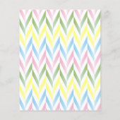 Pastel Squirrel Baby Girl Shower - Bingo (Achterkant)