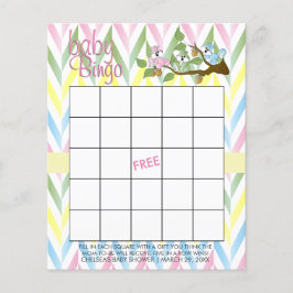 Pastel Squirrel Baby Girl Shower - Bingo