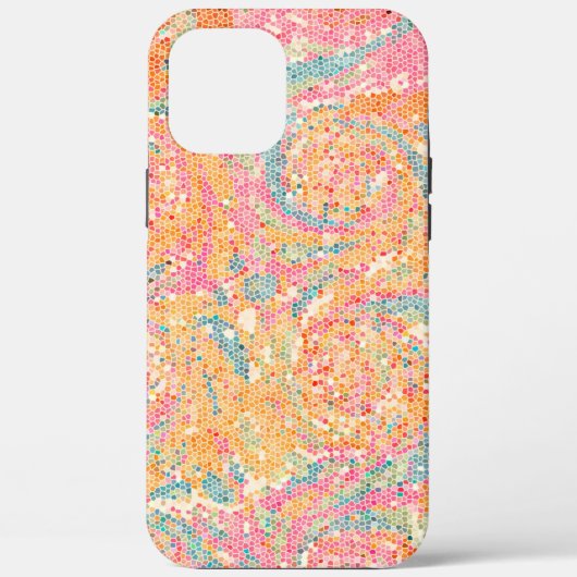 PASTEL STAINED-GLASS KIJK Telefoon / iPad case (Achterkant)