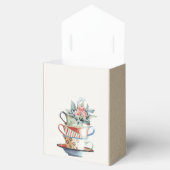 Pastel Stapelde bekertjes Floral Vrijgezellenfeest Bedankdoosjes (Geopend)