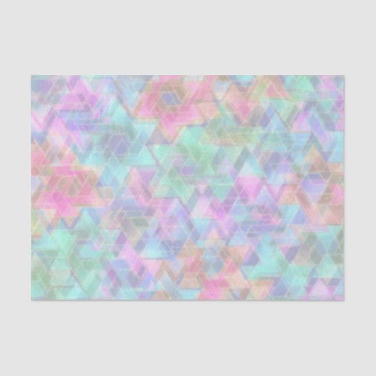 Pastel Star of David Pattern Tissuepapier (Voorkant)