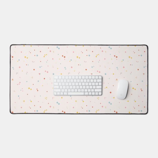 Pastel Star-patroon Bureaumat (Keyboard & Muis)