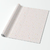 Pastel Star-patroon Cadeaupapier (Uitgerold)