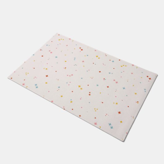 Pastel Star-patroon Deurmat (Schuin)