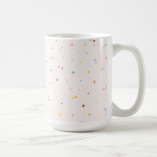 Pastel Star-patroon Koffiemok (Rechts)