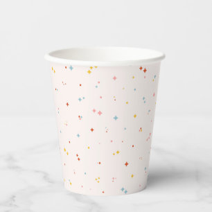 Pastel Star-patroon Papieren Bekers