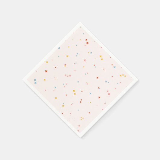 Pastel Star-patroon Servet (Hoek)