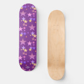 Pastel Stars Amethyst Paars Skateboard HAMbWG (Voorkant)