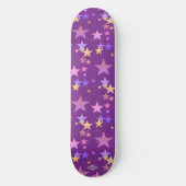 Pastel Stars Amethyst Paars Skateboard HAMbWG (Voorkant)