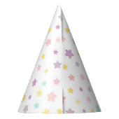 Pastel Stars Party Pet Feesthoedjes (Achterkant)