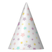 Pastel Stars Party Pet Feesthoedjes (Links)