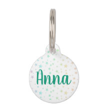 Pastel Stars Stethoscope ID Label
