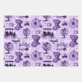pastel steampunk patroon inpakpapier vel (Voorkant)