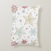 "Pastel Ster Patroon Accent Kussen (Achterkant (Verticaal))